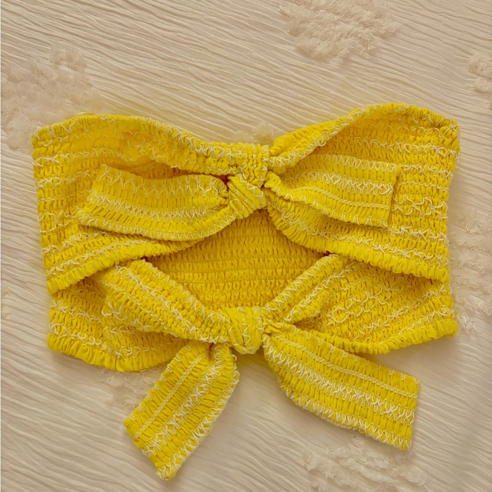 Lost + Wander Yellow Crop Top